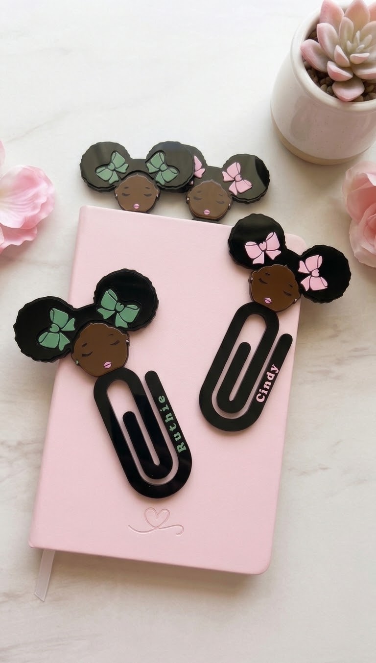 Pretty in Puffs Jumbo Bookmark