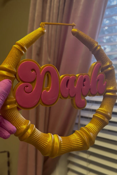 90s Retro Bamboo Hoop Wall Decor ✨